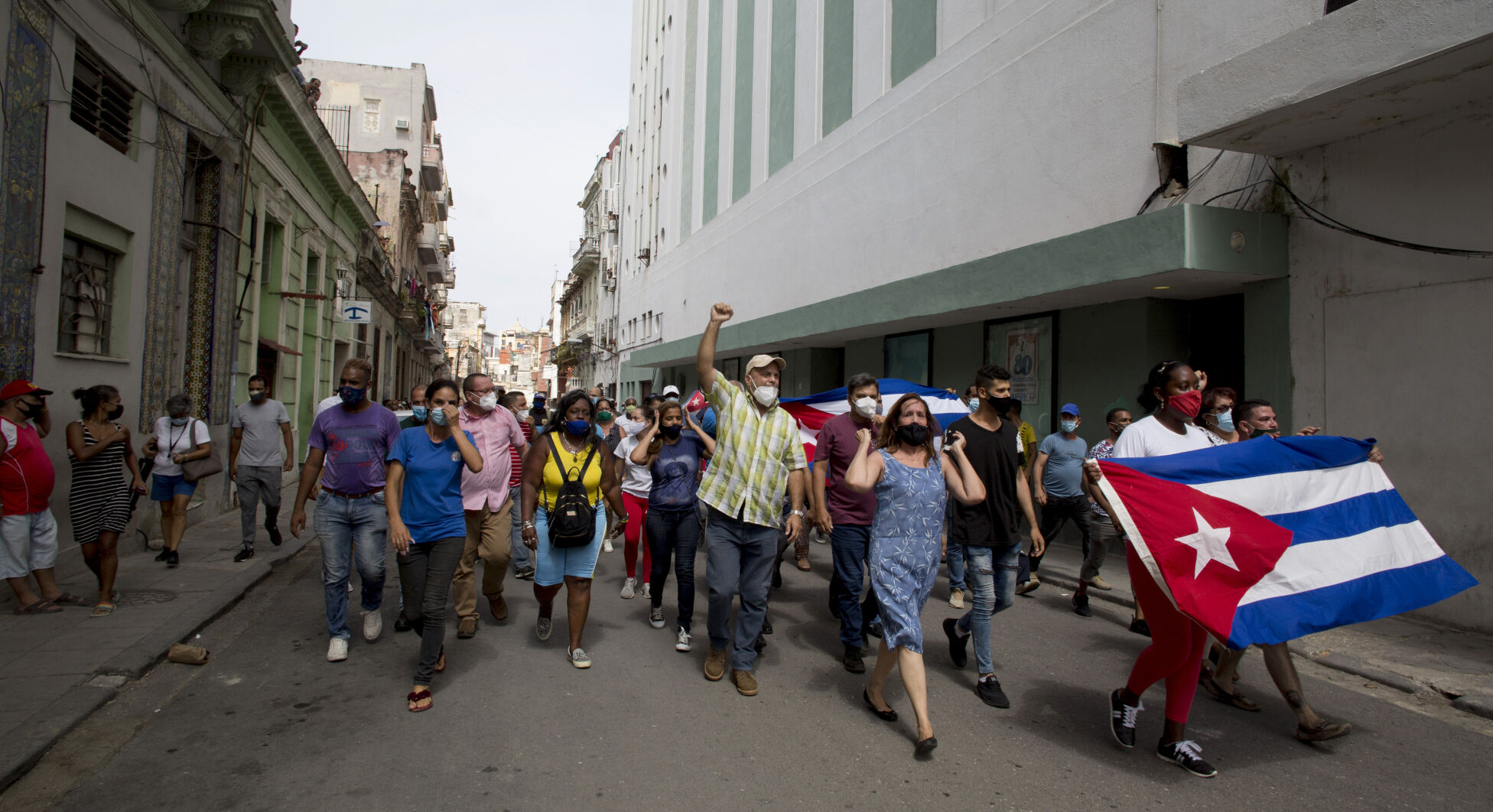APTOPIX Cuba Protest